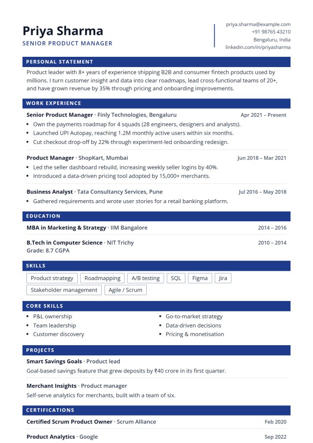 Corporate Professional resume template