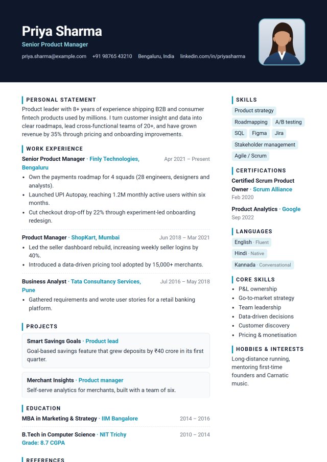 Tech Pro resume template